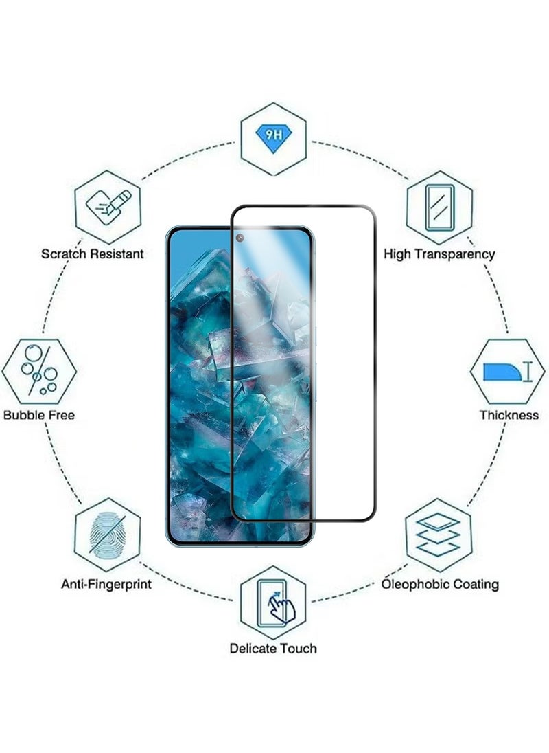 [2 Pack] for Google Pixel 8 Pro Screen Protector [Support Fingerprint Unlock], HD Clear 9H Hardness Scratch Resistant Tempered Glass Screen Protector for Google Pixel 8 Pro 5G [6.7 Inch]