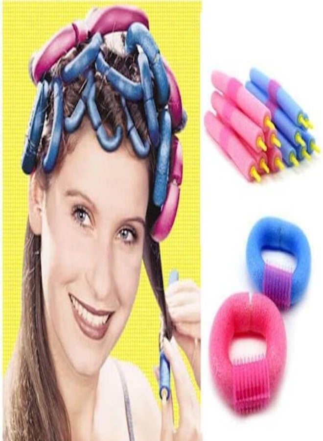 12-Piece Magic Sponge Styling Bun Curler Maker - Image 2