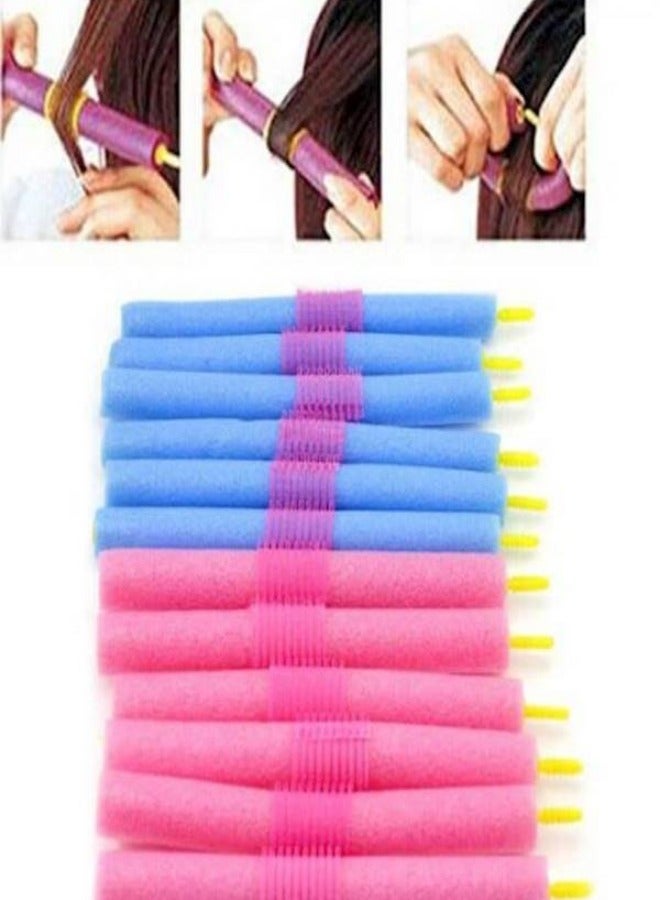12-Piece Magic Sponge Styling Bun Curler Maker - Image 4
