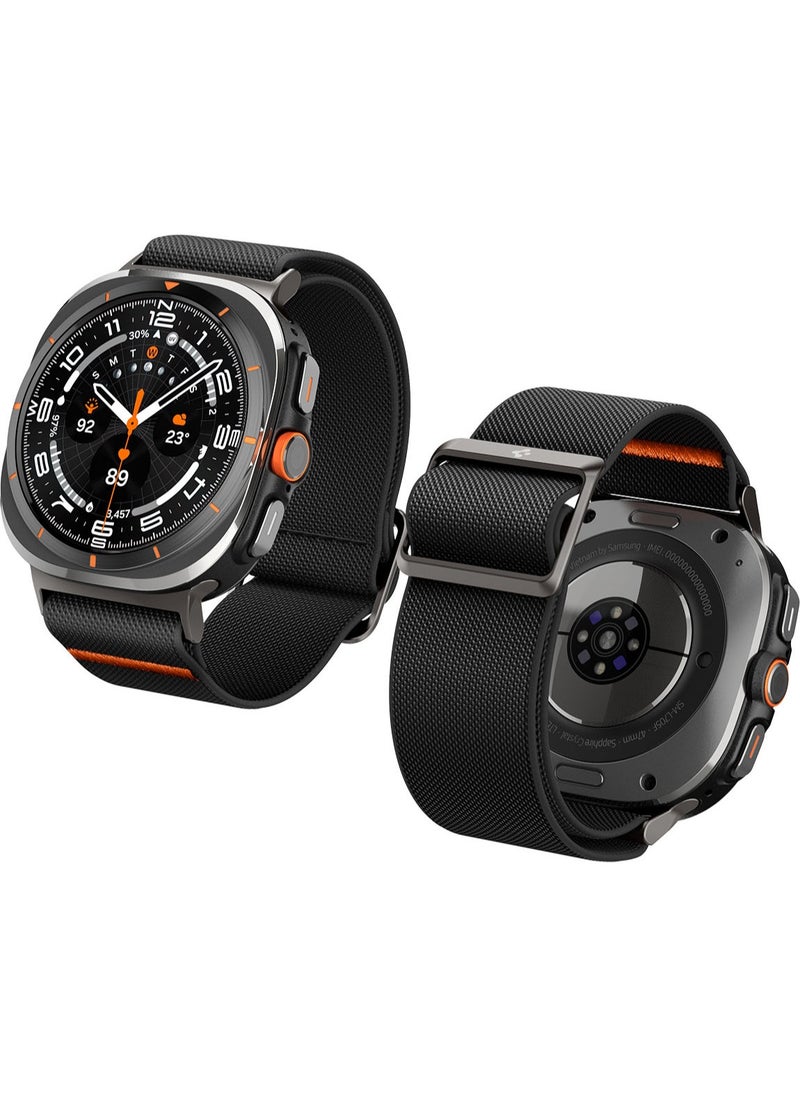 Spigen - Lite Fit for Samsung Galaxy Watch ULTRA Band 47mm Nylon Solo Loop Band Strap - Black - Image 1