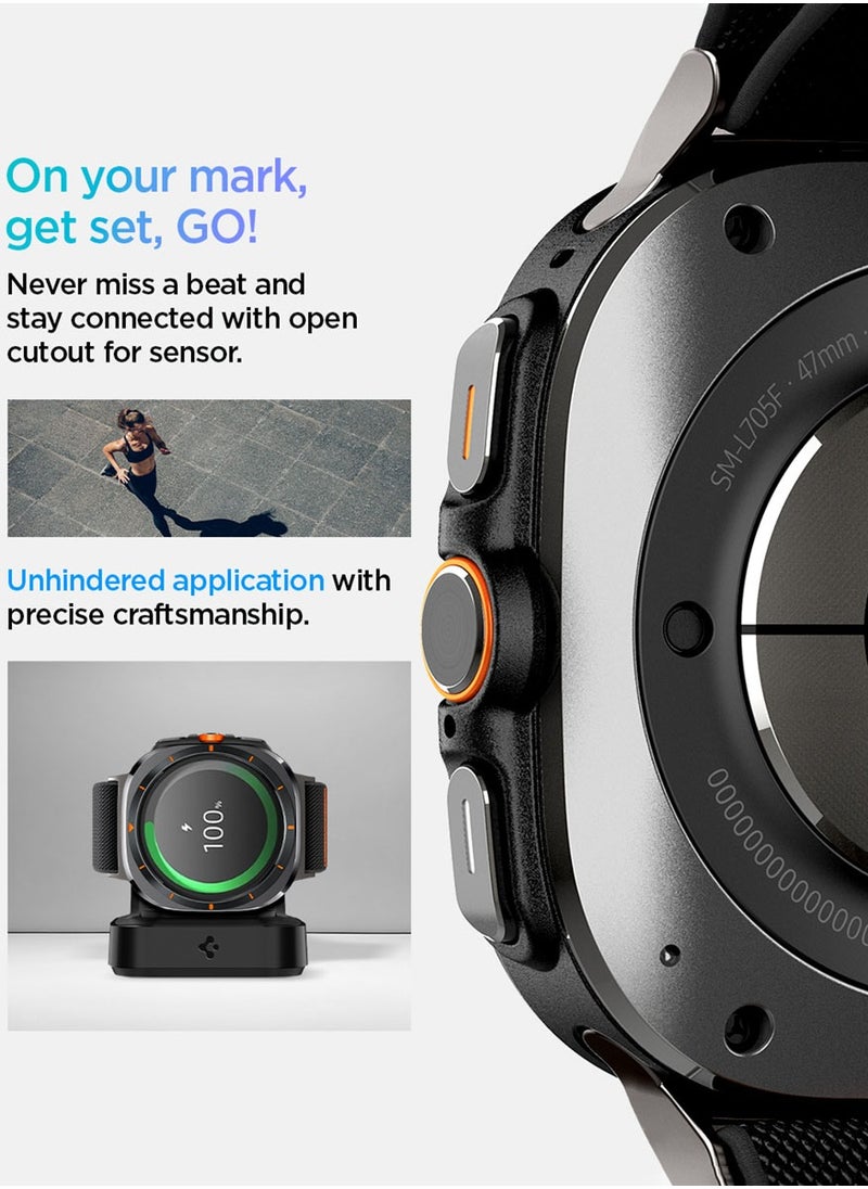 Spigen - Lite Fit for Samsung Galaxy Watch ULTRA Band 47mm Nylon Solo Loop Band Strap - Black - Image 1