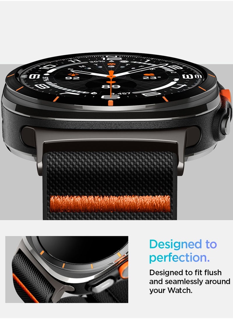 Spigen - Lite Fit for Samsung Galaxy Watch ULTRA Band 47mm Nylon Solo Loop Band Strap - Black - Image 1