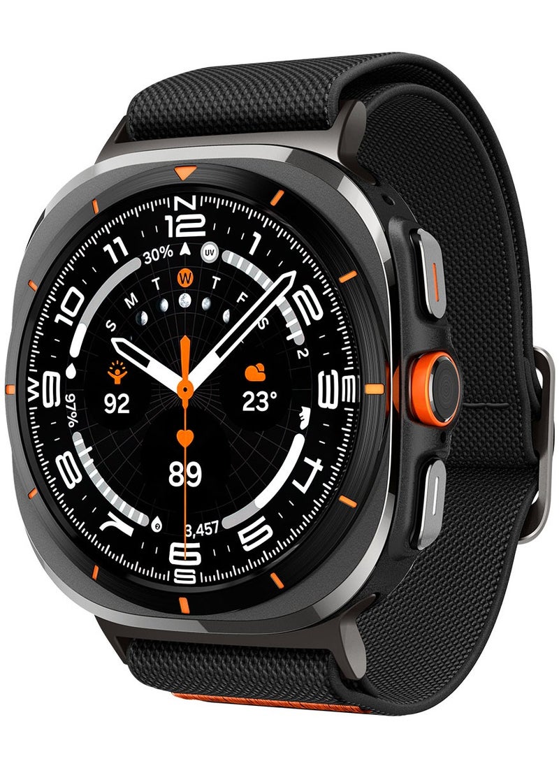 Spigen - Lite Fit for Samsung Galaxy Watch ULTRA Band 47mm Nylon Solo Loop Band Strap - Black - Image 1