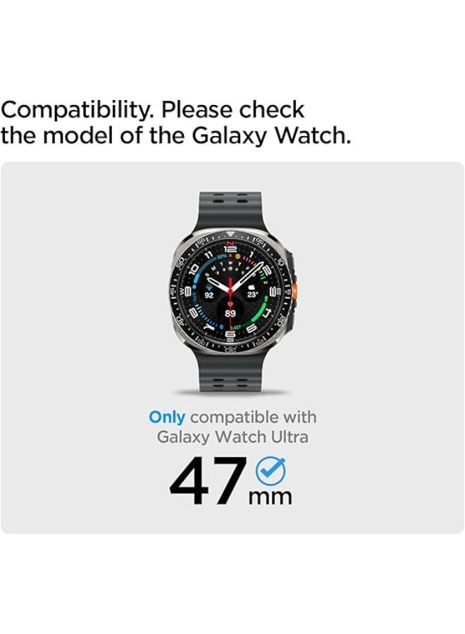 Spigen Lite Fit for Samsung Galaxy Watch ULTRA Band 47mm Nylon Solo Loop Band Strap - Black - Image 2