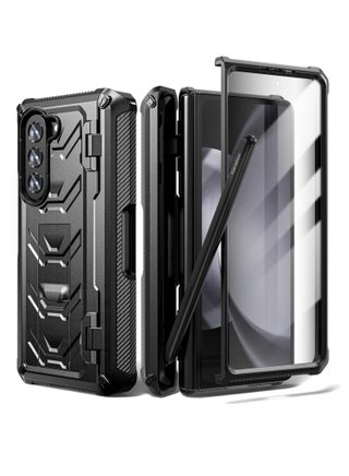 Case for Samsung Galaxy Z Fold 5 Case with Pen Holder and Kickstand, Built in Screen Protector, Full Body Protective Bumper Case for Fold 5, Not Include Pen - pzsku/Z0F02221D5930F8C97472Z/45/1746385568/8b525d06-3db9-4756-a9af-df2586cde6d7