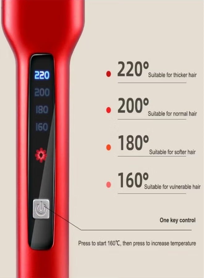 Generic Ceramic Hair Straightener, 2 in 1 Hair Straighteners And Curlers With Ceramic Coating, 10 Second Heat up, Up to 220°C, Lasting Results For Curl/Straighten Hair Wet And Dry bangs Styling Without Damaging Hair  - Image 2
