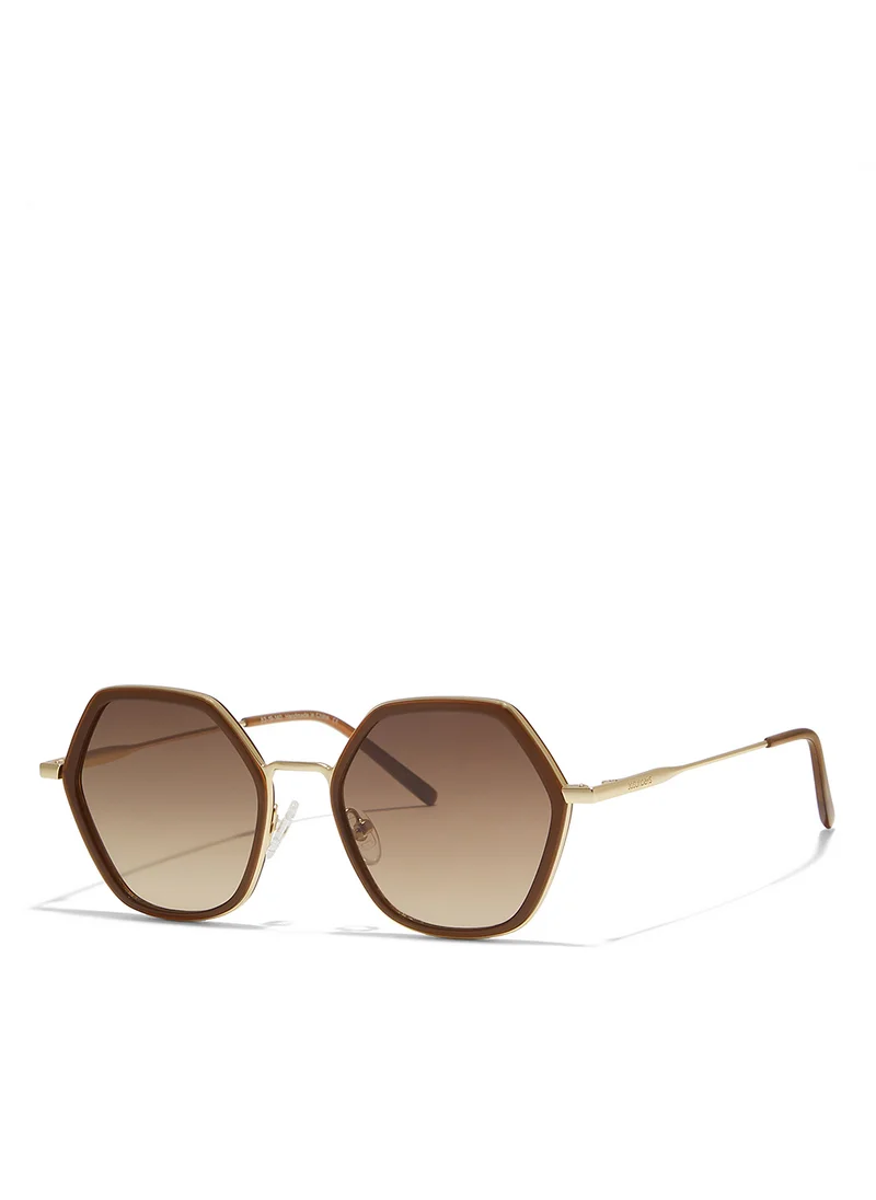 30 سندايز 30Sundays EQUINOX,Women Sunglasses, Geometric Sunglasses, UV Protection: UV400 (Brown,Brown)