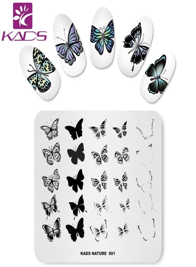 KADS Nail Art Stamp Plate Cute Animal Series Nail stamping plate Template Image Plate Nail Art DIY Decoration Tool Butterfly Dog Fox - Image 3