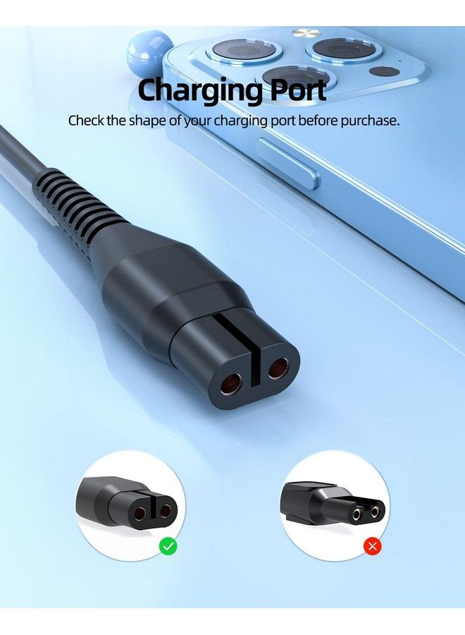 4.3V Shaver Charger Fit For Philips Norelco Oneblade Qp2520 Qp2520/90 Qp2520/72 Qp2520/70 Trimmer Electric Razor One Blade Ac Adapter Power Supply Charging Cord