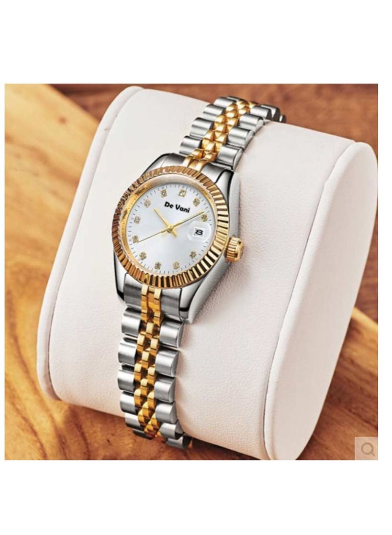 دي فاني ساعة يد للنساء من دي فاني، ستانلس ستيل، تقويم - Image 2