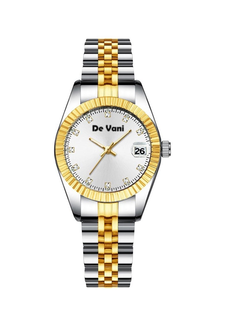 دي فاني ساعة يد للنساء من دي فاني، ستانلس ستيل، تقويم - Image 1