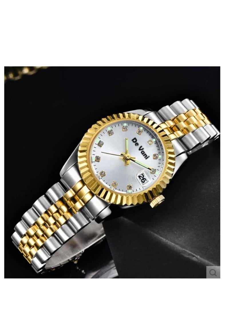 دي فاني ساعة يد للنساء من دي فاني، ستانلس ستيل، تقويم - Image 4