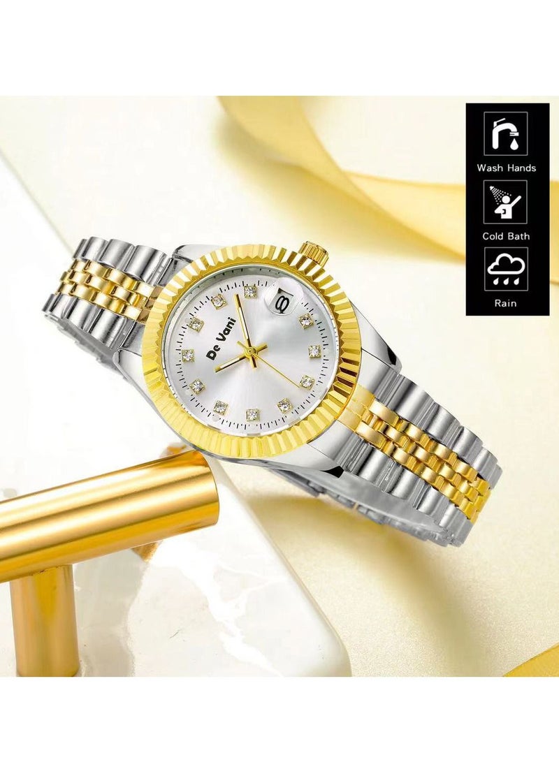 دي فاني ساعة يد للنساء من دي فاني، ستانلس ستيل، تقويم - Image 3