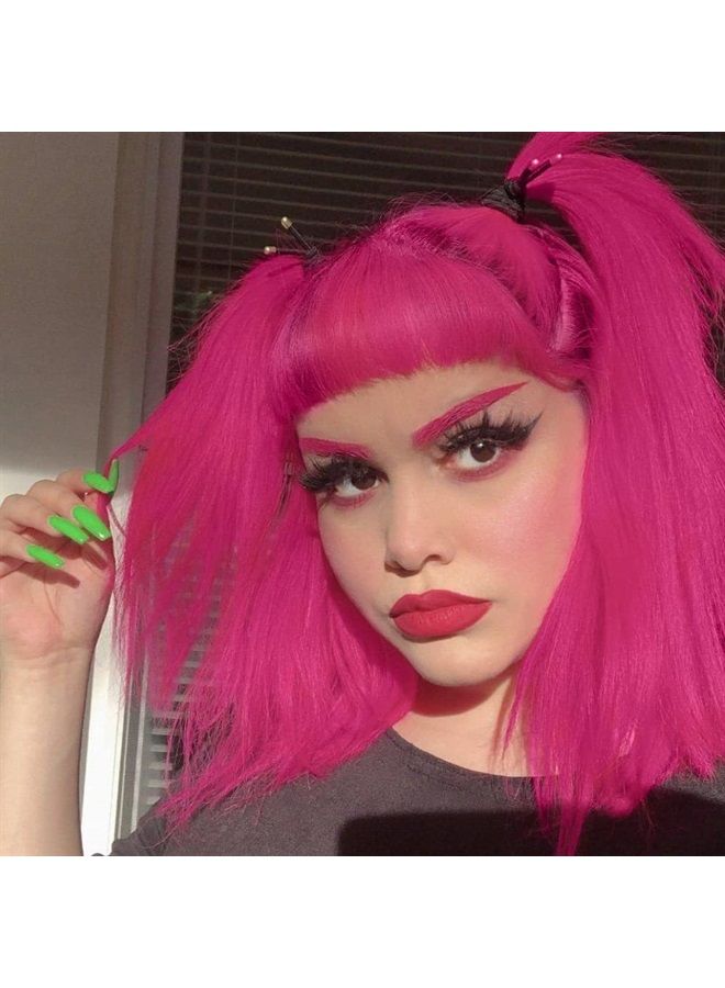 Manic Panic صبغة شعر وردية ساخنة - جهد كلاسيكي عالي - لون شعر وردي نيون متوسط اللون شبه دائم يتوهج في الضوء الأسود - نباتي، خالٍ من مادة PPD والأمونيا (4 أونصة) - Image 2