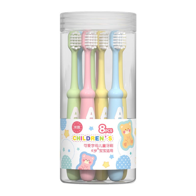 Generic Mikolife Kids Soft Bristle Toothbrush 8-Pack Cartoon Bucket Eight letters (6-12 years old) 