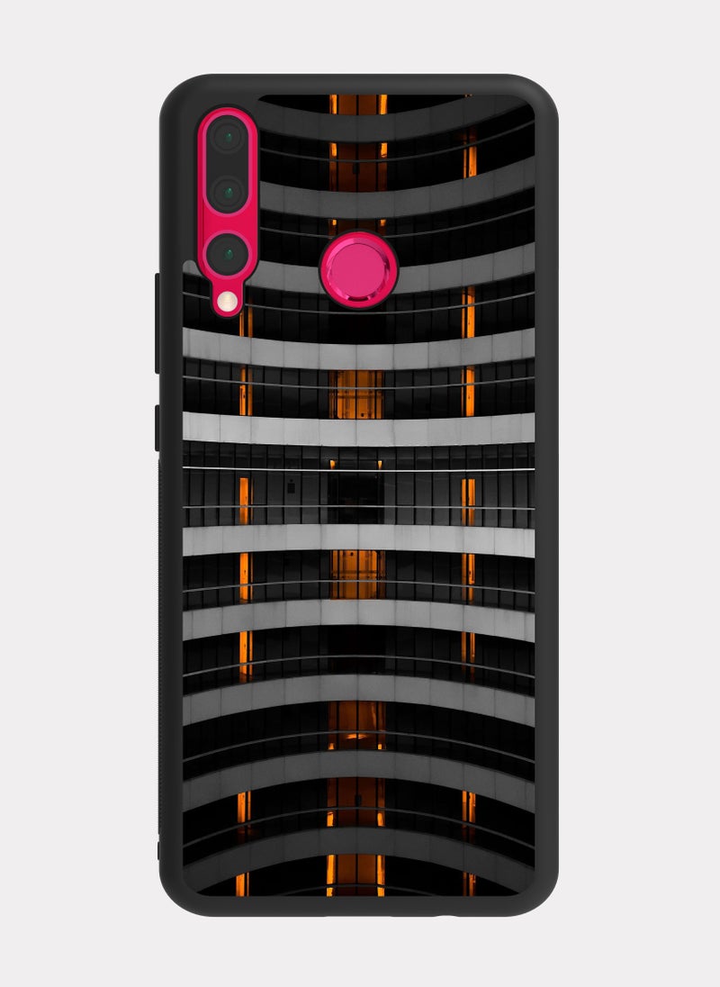 بكسلات كفر هواوي نوفا 4 تصميم معماري رمادي بيج - Image 1