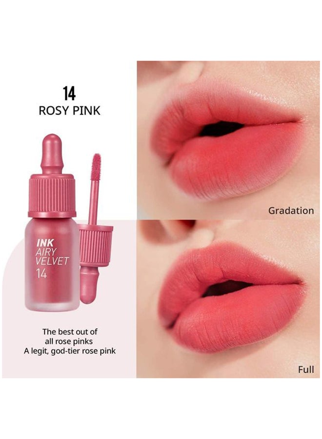 Peripera Ink Airy Velvet 14 Rosy Pink - Image 4