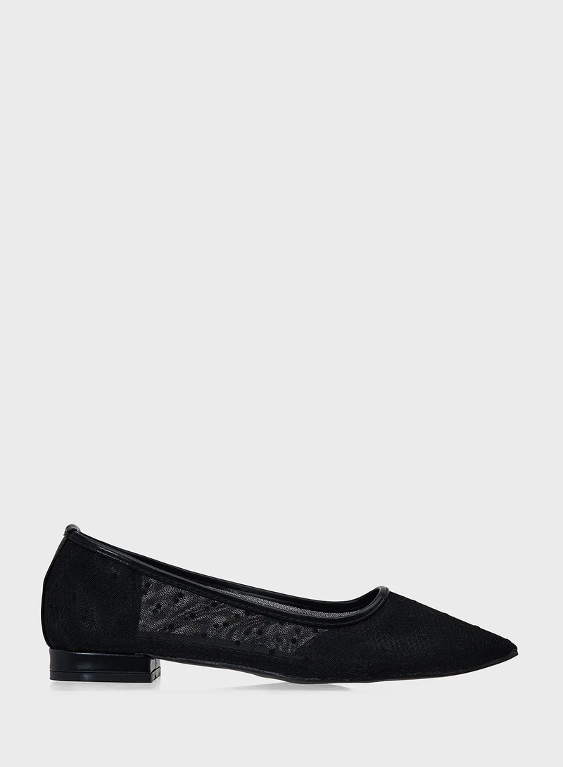 جينجر Pointed Ballerina Flat
