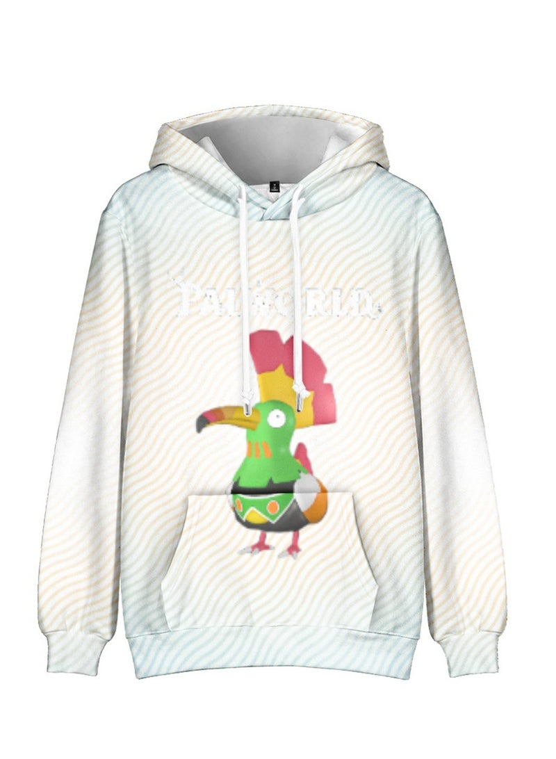 Palworld Phantom Beast Palu Animation Printed Hooded Sweatshirt for Adults and Children - Image 1