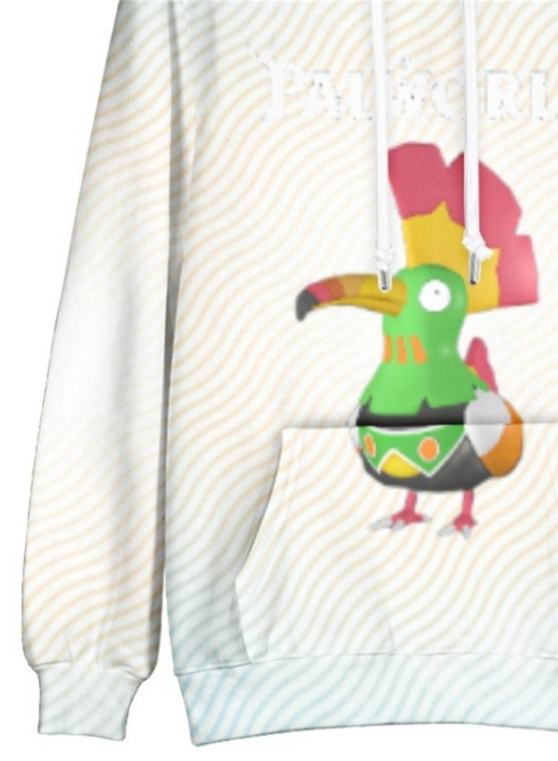Palworld Phantom Beast Palu Animation Printed Hooded Sweatshirt for Adults and Children - Image 3