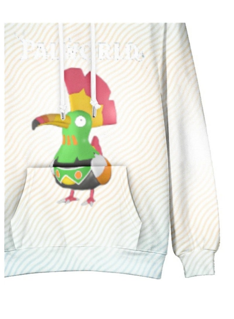 Palworld Phantom Beast Palu Animation Printed Hooded Sweatshirt for Adults and Children - Image 4