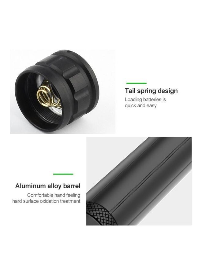 NIBEMINENT 7-level Brightness Adjustment Short Style Micro USB Charging Waterproof P90 + COB LED Flashlight - Image 4
