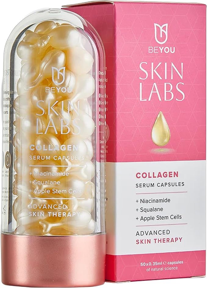 BEYOU كبسولات سيروم العين المضادة للشيخوخة من بي يو سكين لابز مع حمض الهيالورونيك والسيراميد وفيتامين E ونياسيناميد - كريم عين يحسن الترطيب ويقلل التجاعيد والهالات السوداء - Image 1