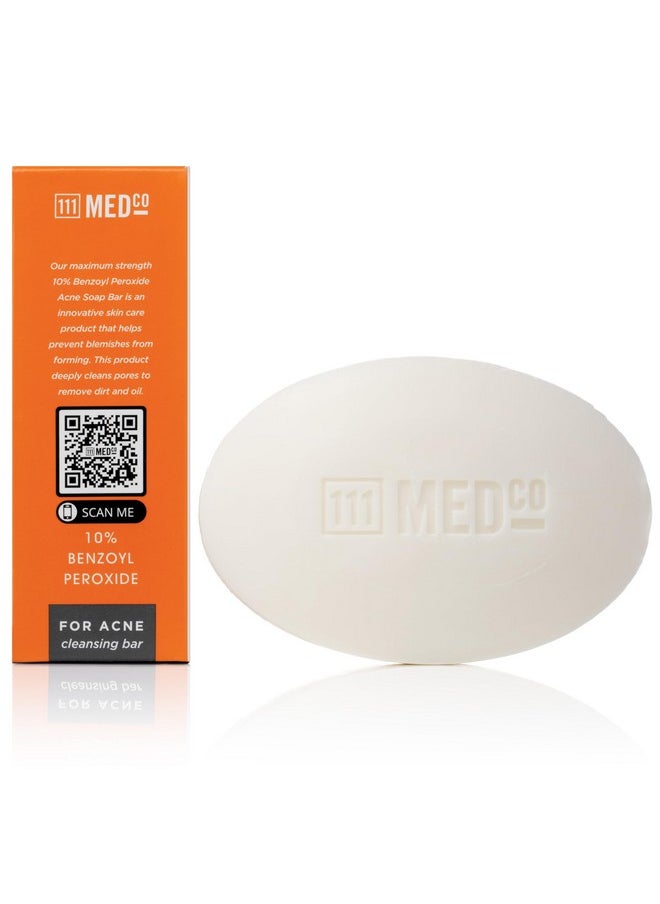 111MedCo - 111MedCo 10% Benzoyl Peroxide Acne 4oz. Medicated Soap Bar - Image 1