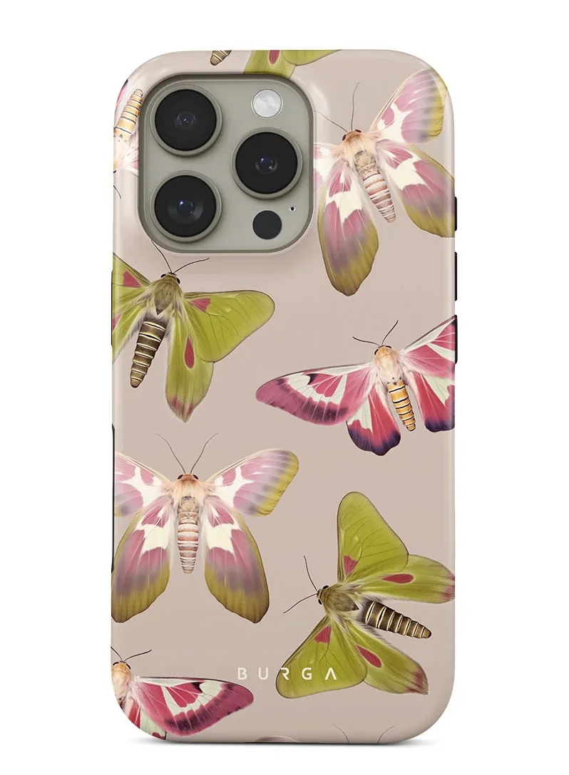 BURGA iPhone 16 Pro Case, 2 Piece Hard Shell + TPU Interior, Shock Absorption, All Port Accessible, Raised Bezel For Screen & Camera Protection, Never Fading HQ Print,Metamorphosis