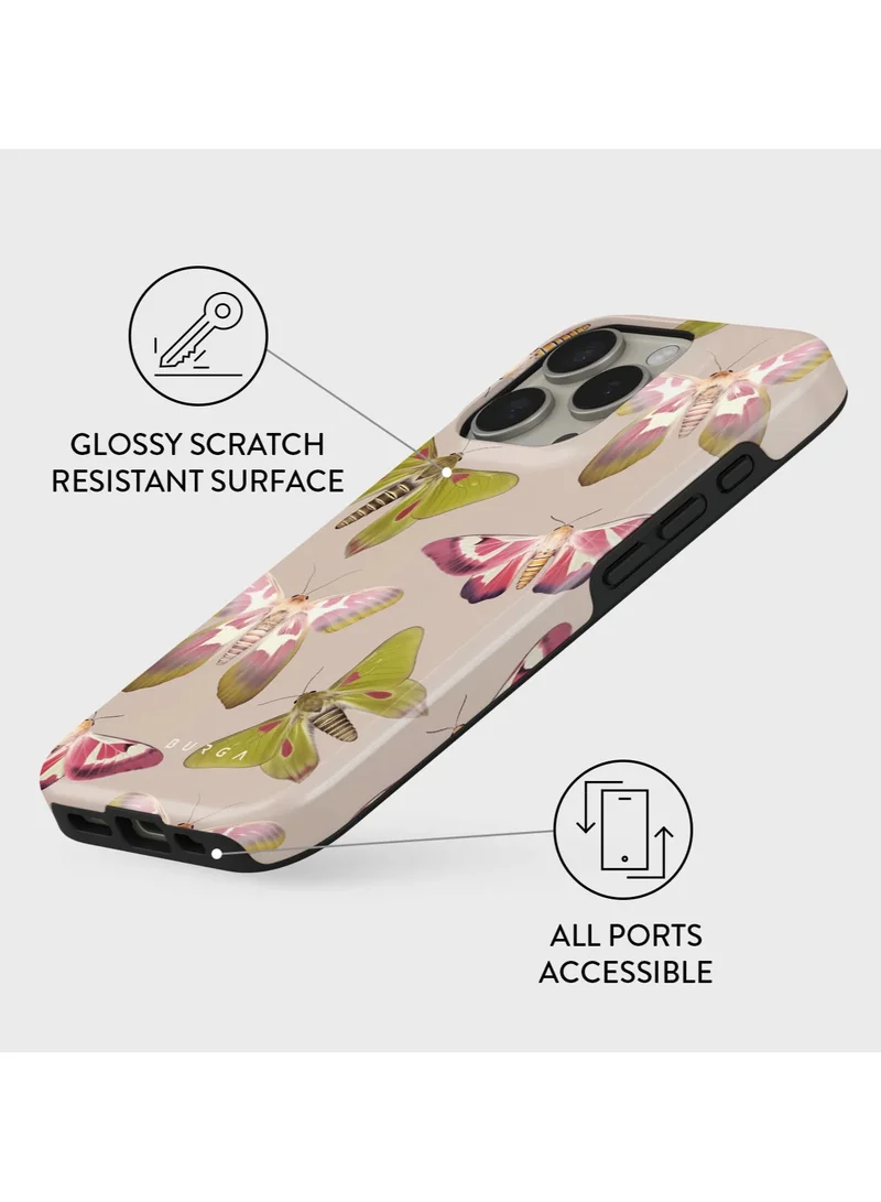 BURGA iPhone 16 Pro Case, 2 Piece Hard Shell + TPU Interior, Shock Absorption, All Port Accessible, Raised Bezel For Screen & Camera Protection, Never Fading HQ Print,Metamorphosis