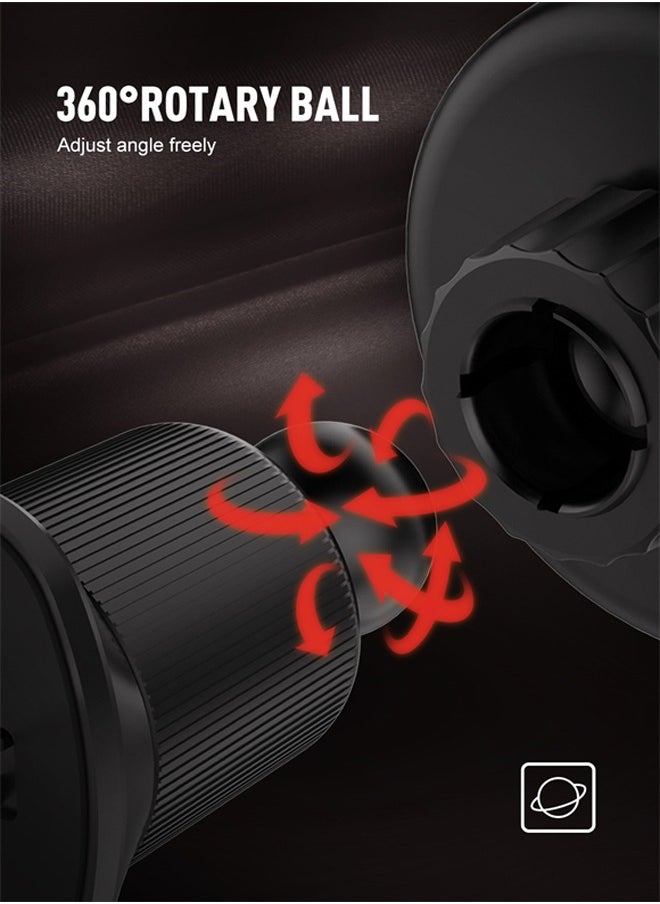 Universal Strong Silicone Anti-Slip Magnetic Car Air Vent Mobile Phone Holder Black