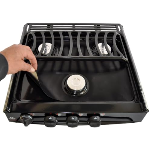 STOVEWRAP Stove Wrap SWRV300 Stove Cover/Protector & Oven Liner – Precut to fit Atwood/Dometic Triangle 3 Burner Stoves ONLY - Easy Clean/Heat Resistant - Nonstick/Washable/Reusable/Long Lasting - Image 1