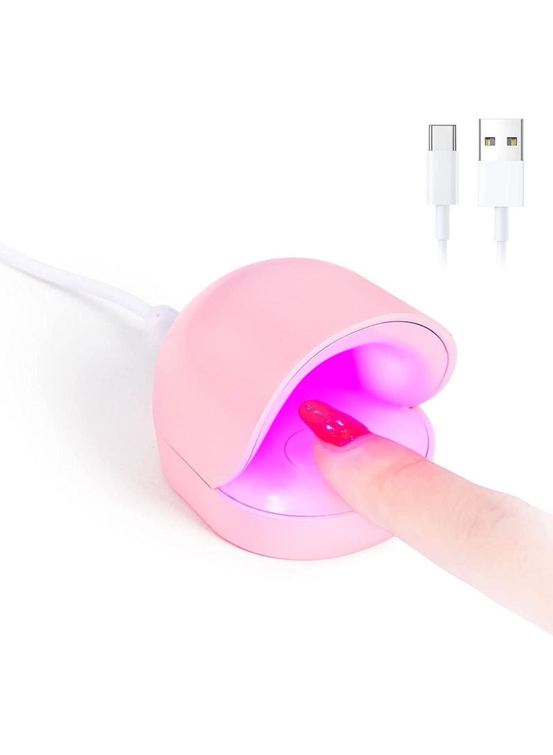 Y&D LED Nail Lamp, Mini UV Portable USB Quickly Dryer Light for Nails, Gel Extension Travel Manicure Home DIY Salon, Lamp Thumb (Shark) - Image 1