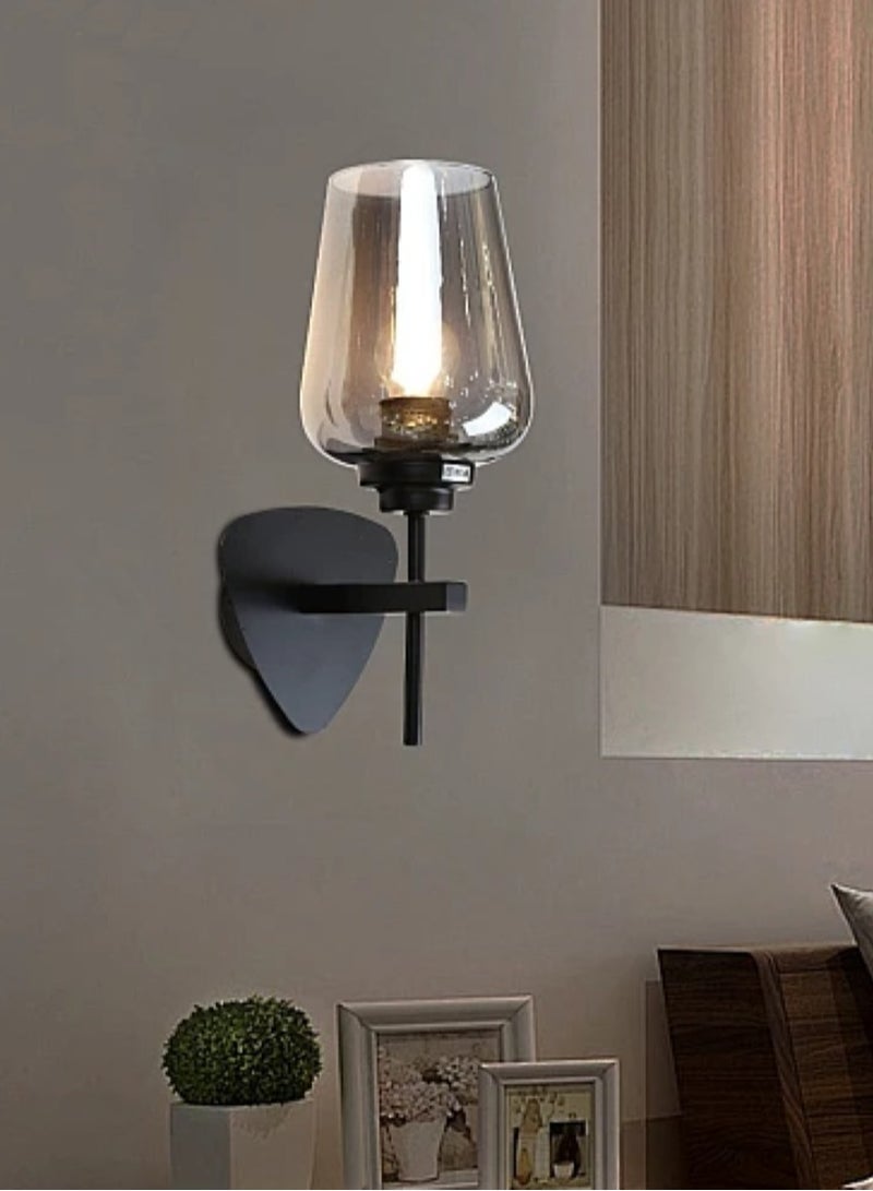 إضاءة ابليك حائط مودرن اسود E27*1L  - Image 4