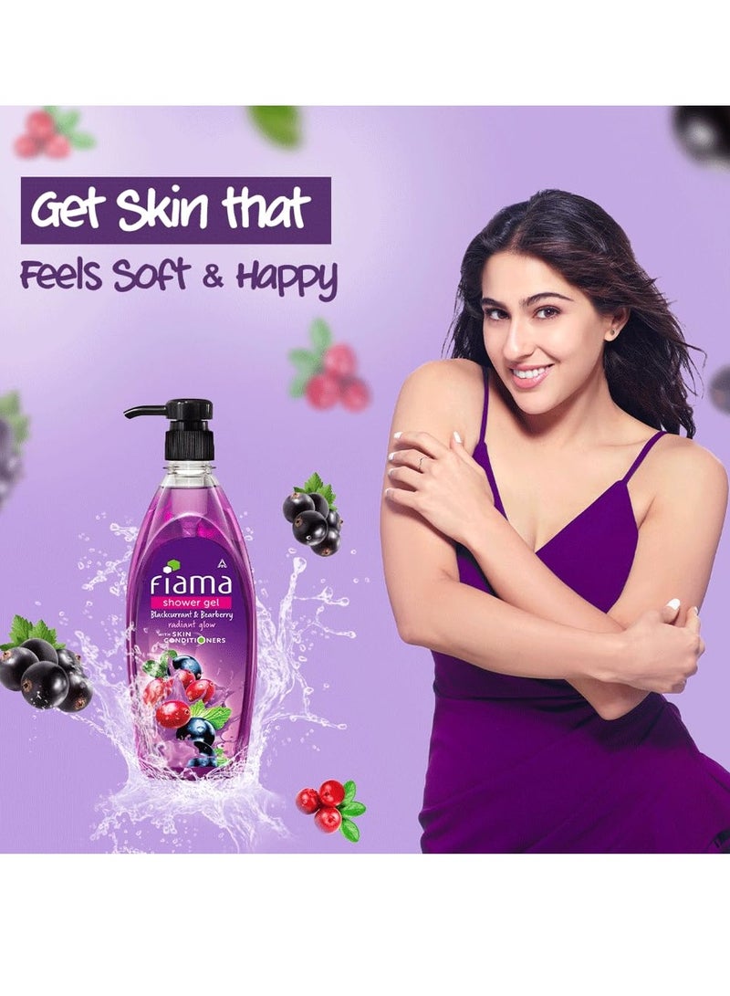 Fiama Body Wash Shower Gel Blackcurrant and Bearberry 500ml Body Wash for Women and Men with Skin Conditioners for Radiant Glow and Moisturised Skin Suitable for All Skin Types - Image 2