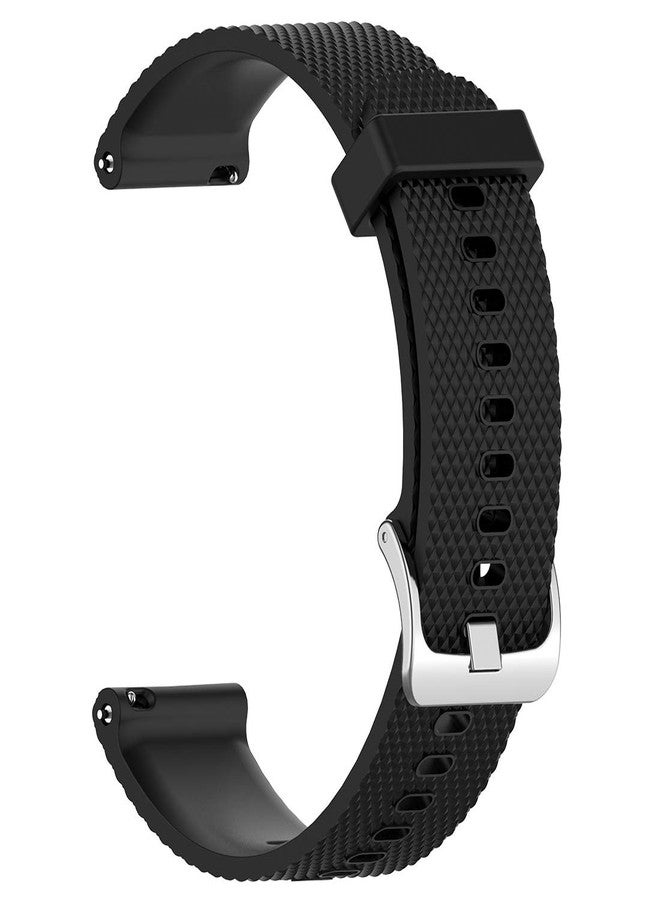 AWADUO For Garmin Venu Replacement Band, 20mm Replacement Silicone Wrist Band Strap For Garmin Venu and Garmin Vivoactive 3/3 Music(Silicone Black) - Image 2
