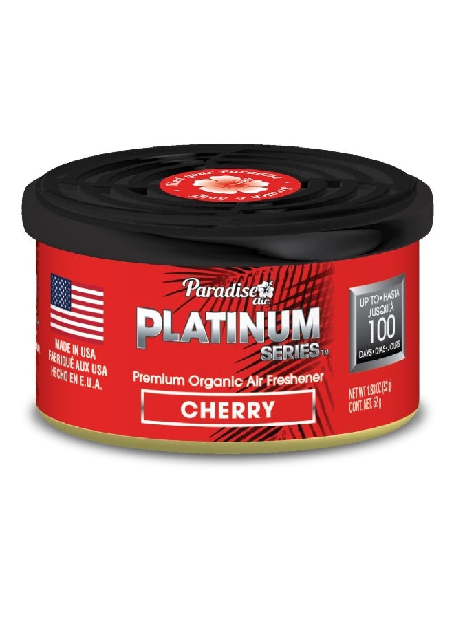 Paradise Platinum Series Long Lasting Organic Cherry Air Freshener Can 6.668 x 3.81 x 6.668 cm PL-001Q