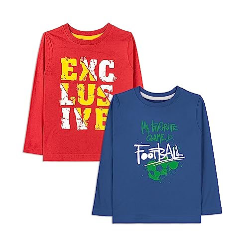 ARIEL Boy's Regular Tshirt(AR-BB-FS-P2-56(Excl+Foot)_Multicolor_56) - Image 1