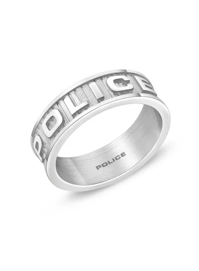 بوليس Grid Finger Ring for Men Stainless Steel with  Logo