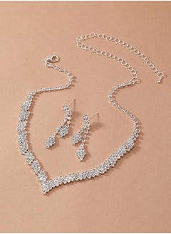 JewelryPalace Amazing Trendy Women's Zirconia Necklace And Earrings Jewellery Set  - Image 3