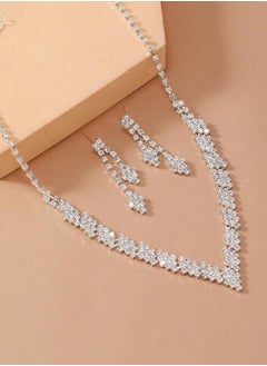 JewelryPalace Amazing Trendy Women's Zirconia Necklace And Earrings Jewellery Set  - Image 4