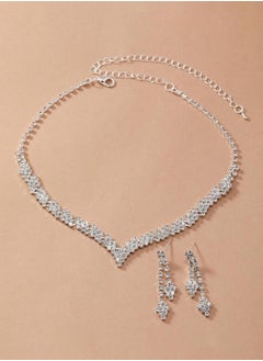 JewelryPalace Amazing Trendy Women's Zirconia Necklace And Earrings Jewellery Set  - Image 5