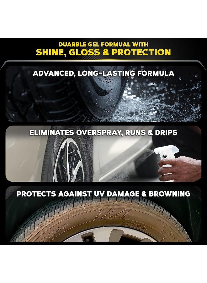 Meguiar's جيل إطارات ميغوايرز G7516 إندورانس - جيل إطارات متميز للمعان يدوم 16 أونصة زجاجة بنفسجية - Image 3
