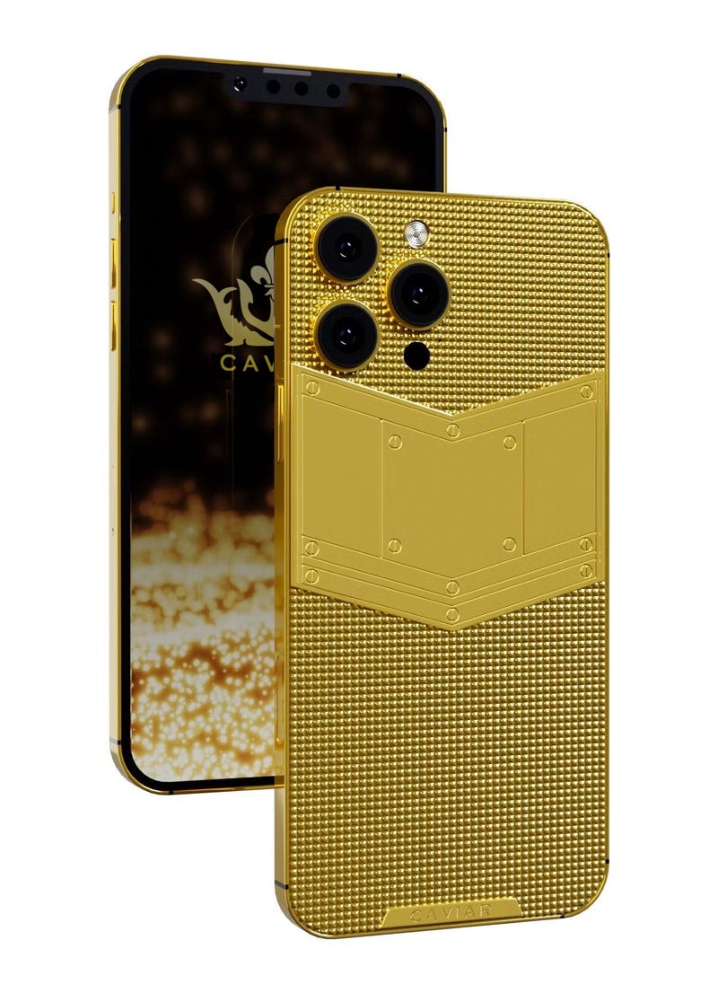Caviar Luxury 24K Gold Customized iPhone 14 Pro Max Limited Edition 256 GB - pzsku/Z0F038CA2C9E8ECED7EB7Z/45/_/1671179294/e8a58d5c-60d9-4bf0-9a8a-c261c7c92bdc