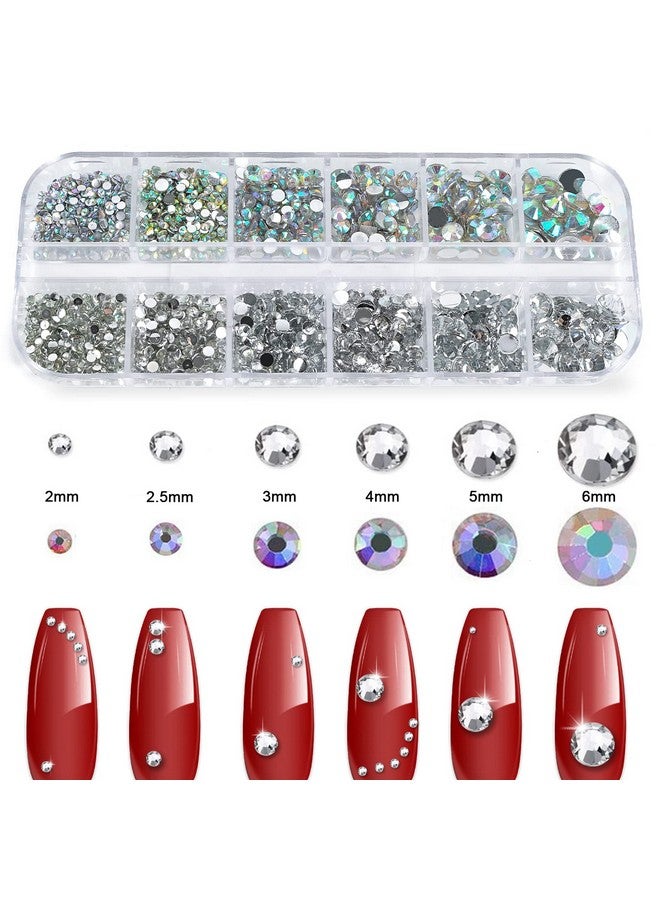 Canvalite 1500Pcs Rhinestones Crystal Ab Rhinestones For Nail With Pick Up Tweezers And Nail Rhinestone Picker Nail Art Tools - Image 2