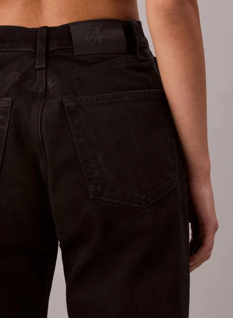 Calvin Klein SOFT BLACK Mom Jeans for Women | Best Price UAE