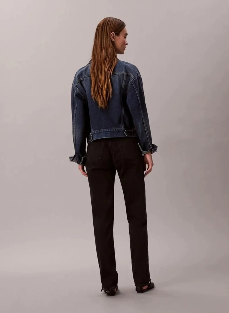 Calvin Klein SOFT BLACK Mom Jeans for Women | Best Price UAE