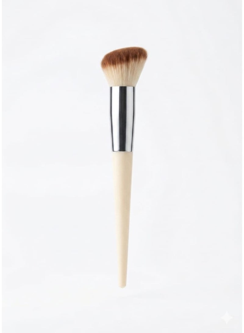 Premium Blush Bronzer Face Makeup Brush, Perfect For Cheek Nose Blending Contouring Polishing, Suitable For Powder Liquid Cream(Angled and Triangular Contour Brush
