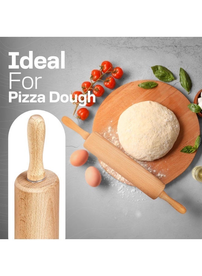 Wooden Rolling Pin for Baking - Long Dough Roller for All Baking Needs - Image 5