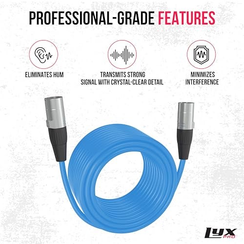 LyxPro 100 Feet Shielded CAT6 Ethercon Cable - Professional Audio & Lighting RJ45 Cable, Studio-Grade Sound Transmission, Extreme Durability - Blue - Image 3